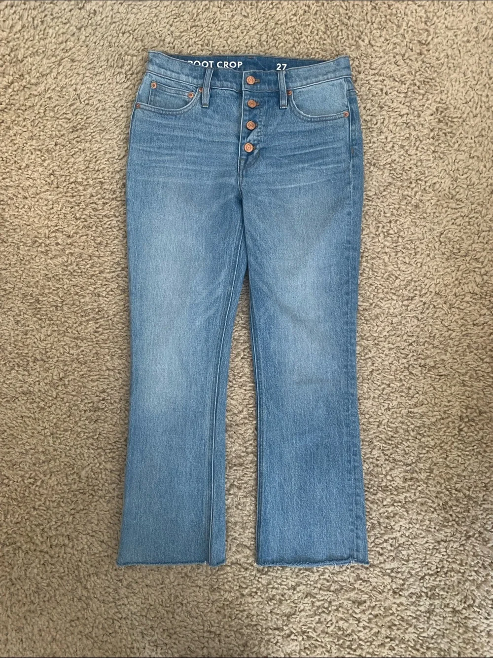 J. Crew 9 inch Billie Demi Boot Crop Jeans